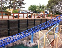 Permanent shoring wall made for Sea World San Diego for an amusement ride.